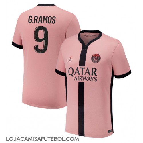 Camisa de Futebol Paris Saint-Germain Goncalo Ramos #9 Equipamento Alternativo 2024-25 Manga Curta